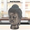 Resin Buddha Head Statue Figurine Ornament Buddhist Supplies Home Tabletop