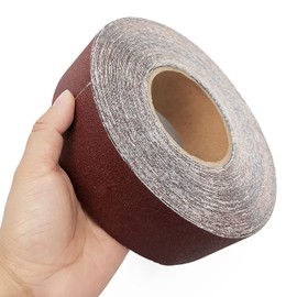 120 Grit Sandpaper Roll, 2 Inch x78.7 Feet Continuous Abrasive Sand Paper Ready to Cut Emery Cloth Roll for Drum Sander Woodworking Automotive Metal Sanding