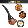2 in 1 Grip and Flip Spatula Tongs, Flexible Nonstick