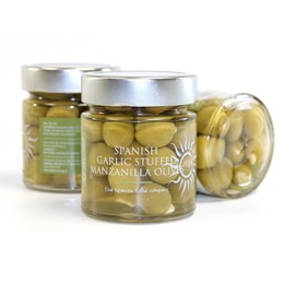 2 x 260g Manzanilla Olives stuffed with Garlic
