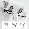 Hair Dryer Holder for Bathroom – Stainless Steel Wall-Mounted Storage