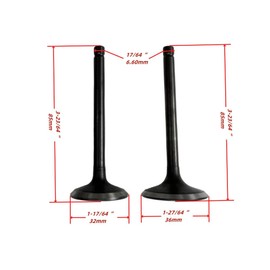 Intake Exhaust Valve and Spring and Retainer Kit for PREDATOR Inverter Generators 9500-Watt Surge / 7600-Watt Running (SKU# 71365, 59188) for DuroMax XP9000iH XP9500iH Inverter Generator