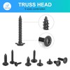 MEIYYJ 540pcs M2.3 M2.6 M3 Phillips Truss Head Tapping Screw