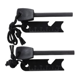 Eco Ride World emergency-011-01 Fire Starter, Fire Starter, Magnesium Rod, Camping, BBQ, Emergency, Disaster, Reservation, Set of 2, A Set of 2