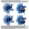 Women's Brooches 4pcs Organza Flower Feather Hair Clip Dancer Pin