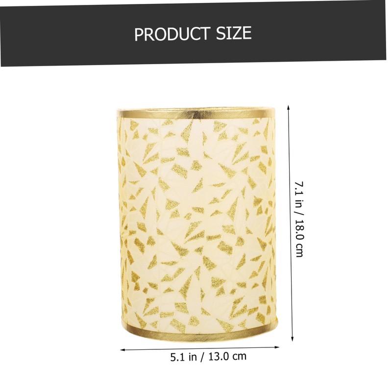 ORFOFE Fixture Decorative Fabric Lamp Shade Circle Shape for Table