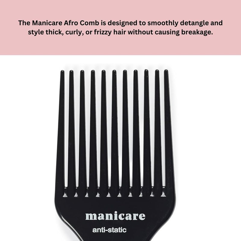 Manicare Afrokamm Schwarz