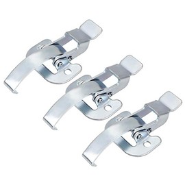 uxcell 3.62-inch Galvanized Draw Toggle Latch with Spring-Steel Hook - 3 Pcs