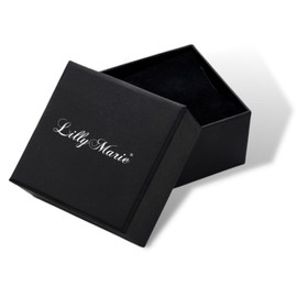 LillyMarie Ladies Silver 925 Sterling Silver Heart Pendant Multi Colour Adjustable Length Jewellery Case Best Friend Gifts, Glass, Crystal