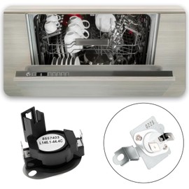 eMagTech 2Pcs Thermal Cut Off Kit Dryer Thermostat 280148 8557403 8318314 Compatible with Whirlpool WED7300XW WED7400XW MED5500FW2