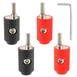 BOJACK Amp Input Reducer 4 Gauge to 8 Gauge Reducer Car Stereo Power/Ground GA adapters with Red/Black Silicon Covers and Hex Tool for Car Audio Systems (Pack of 4)