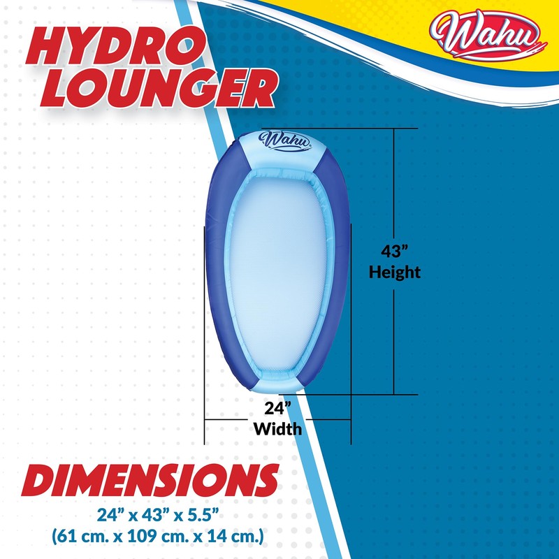 WAHU Hydro Lounger Versatile Pool Lounge Float for Sunbathing, Inflatable