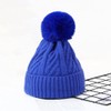 Bobble Hat Women - Fleece Lined Beanie Hats Thermal Knitted