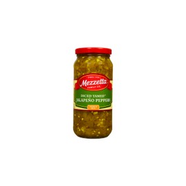 Mezzetta Diced Tamed Jalapeno Peppers, Medium Heat | Kosher, Gluten Free, Keto | 16 Fluid Ounce Jar (Pack of 6)