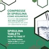 ERBOTECH Spirulina Tablets, 400 g Pack, Approx. 1600 Capsules, 100%