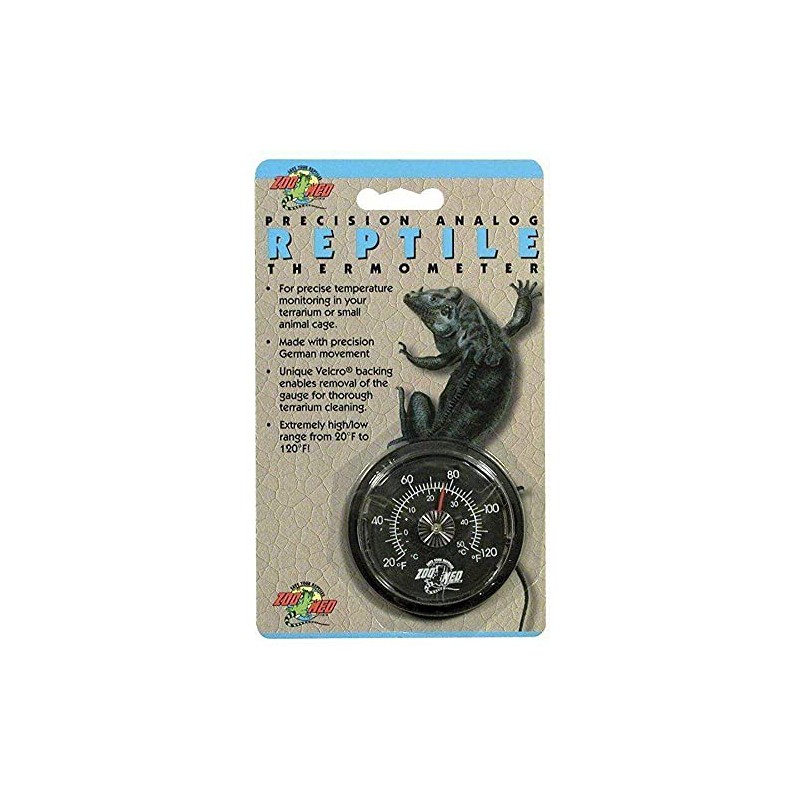 Zoo Med TH-20E Analog Reptile Thermometer - zur Temperaturüberwachung im