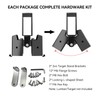 Demimy 2 Pack Heavy Duty 2x4 Target Stand Brackets, A-Frame