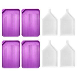 Pack of 8 Diamond Paintings Boats, Diamond Painting Accessories, Diamond Painting Tray Organiser for Art Painting Beads, DIY Painting, Rhinestone Accessories, Diamond Painting Pictures