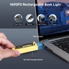 VAVOFO USB Rechargeable Book Light, Blue Light Blocking, Amber Clip-On