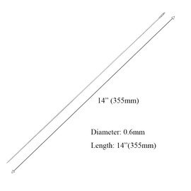 7Pcs Lei Needle for Leis Making, 14 Inch Large Eye Sewing Beading Needle for Art Craft Long Lei Needle to Make Hawaiian Flower Lei for Graduation Wedding Birthday Party, Dia 0.6mm, LXLVOUEG