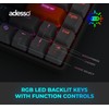 ADESSO EasyTouch 1000 Wired/Wireless/Bluetooth Multi-OS Illuminated Mechanical VIA Mini Keyboard