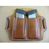 Azula Leather 2 Slot Molded Pancake Belt Mag Pouch for