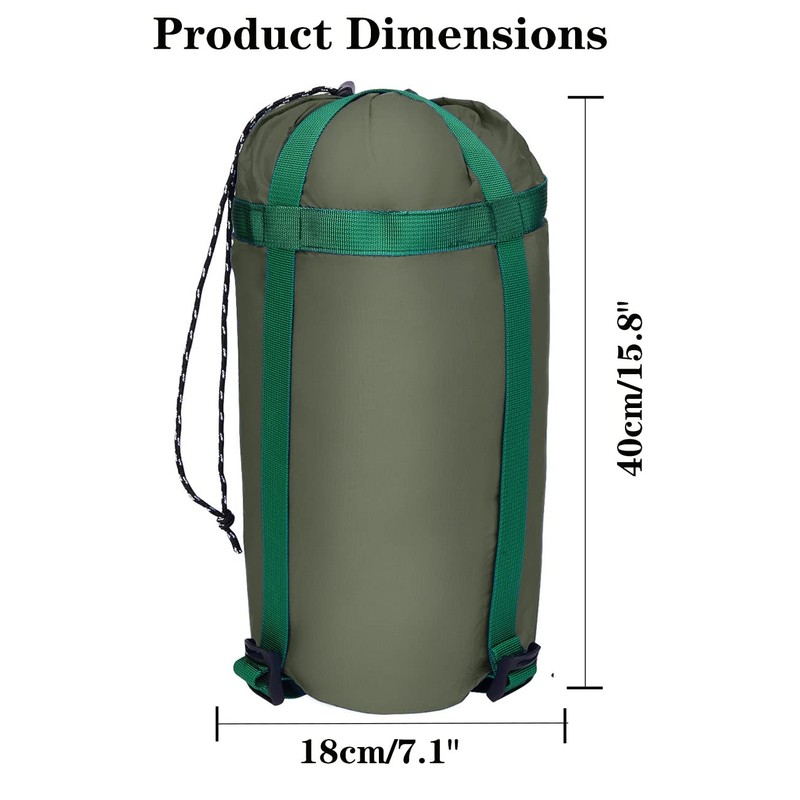 MOPHOEXII Compression Sack，10L Compression Stuff Sack, Water-Resistant & Ultralight Sleeping