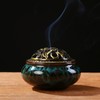 LamDawn Censer Sky Blue Incense Burner with Calabash Incense Stick