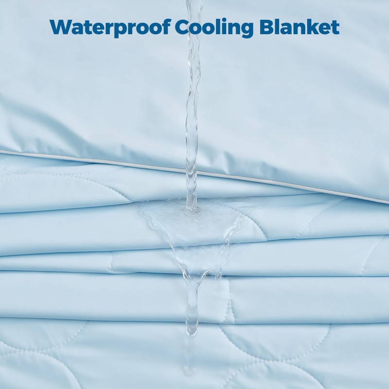 PPOLCA Cooling Waterproof Pet Blanket for Large Dogs - Q-MAX>0.5,