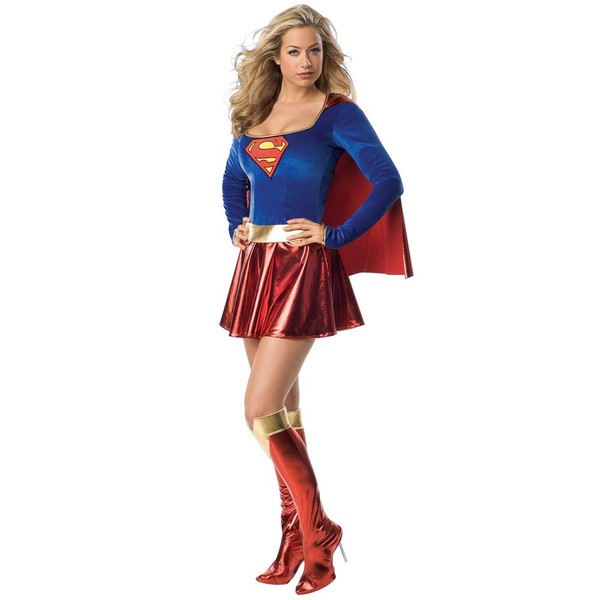 Generique - Sexy Supergirl-Kostüm Deluxe für Damen
