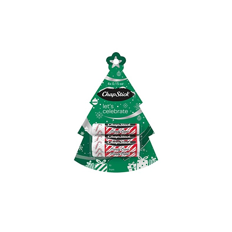 ChapStick Holiday Let's Celebrate Christmas Tree Lip Balm Set de