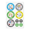younikat 9 Bin Stickers for Waste Separation I Waste Recycling