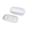 Lofekea Ceramic Soap Dish, Stainless Steel Soap Holder for Bathroom