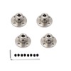 4 Pcs 4mm Rigid Flange Couplings,Rigid Guide Steel Model Coupler