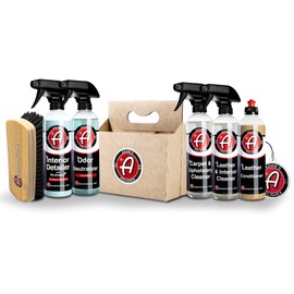 Adam's Elite Interior 6 Pack - Includes 6 Iconic Interior Car Cleaning Products for Total Interior Car Detailing | Accessories, Leather Car Seat Cleaner, Carpet Upholstery, Dash, Vinyl, Air Freshener