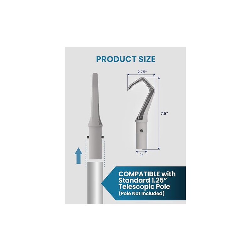 Retrieval Hook for Robotic Pool Cleaners, Accessories Hook Customized for