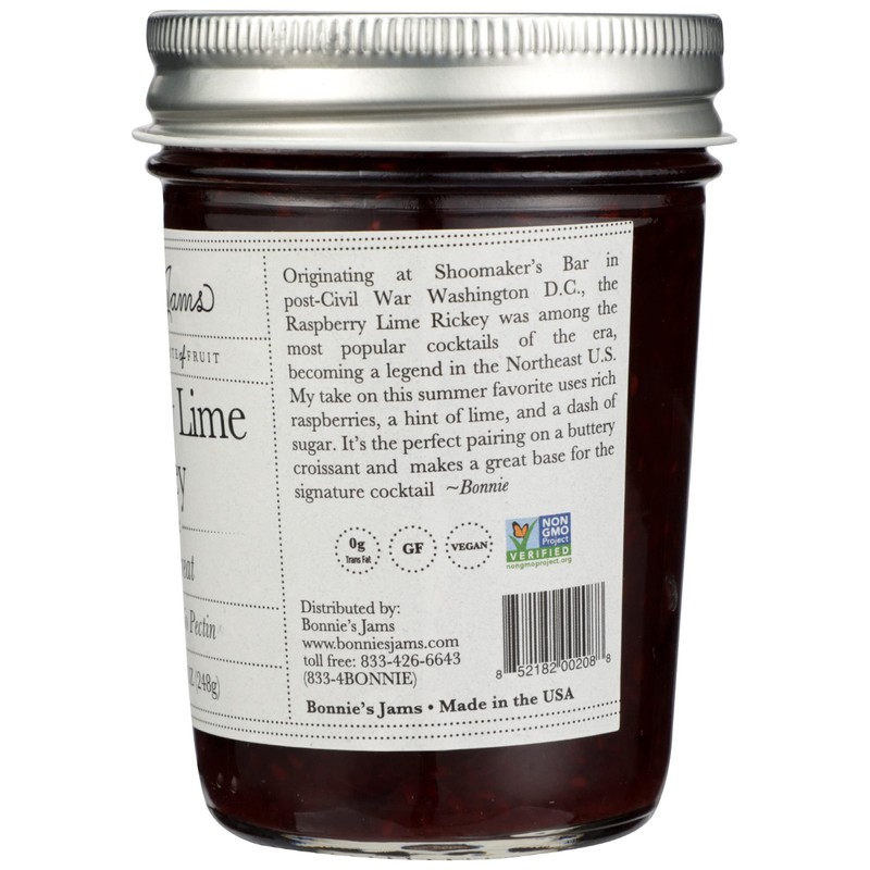 BONNIES JAMS Raspberry Lime Rickey Jam, 8.75 OZ