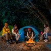 LTSEAME 22.5 inch Portable Fire Pit Outdoor Plug Fire Pit