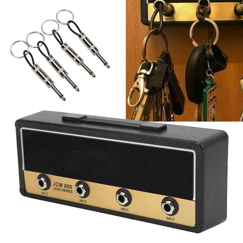 Guitar Amp Key Hanger Wall Mounting Jack Rack Includes 4