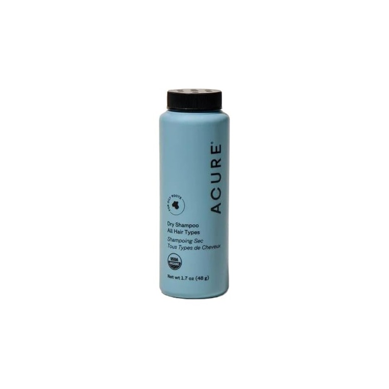 Acure | Shampoo seco en polvo para cabello castaño claro