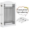 Yaheetech 32-inch Tall Dog Gate with Door Extra Wide Pet