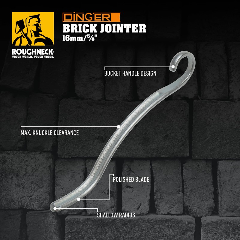 ROUGHNECK® ROU51035 Ding'er Bucket Handle Brick Jointer 16mm