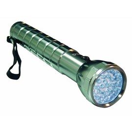 Heavy Duty Anodized Aluminum 28-LED Flashlight, Silver