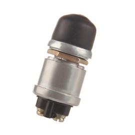 Larbi 12V 20A Horn Button Push Starter Switch Weatherproof Rubber Cover and 2 Terminals for Car Boat Track Switch Sealed Push Button Horn Engine Start Switch