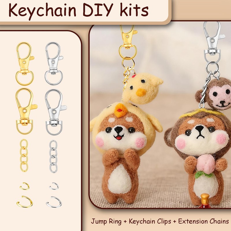 990 PCS Keychain Making Kit, Jewelry and Keychain Making Supplies