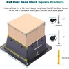 4 x 4 Post Base, Inner Size 3.6"x3.6"Deck Post Base