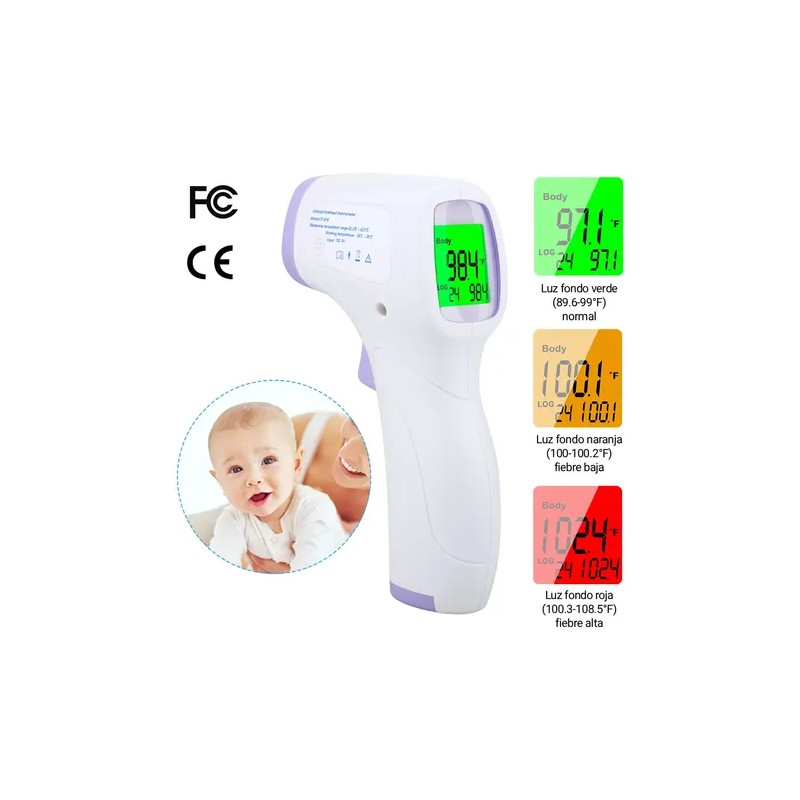 Termometro Frente Infrarrojo Digital Cf-818 Para Infantil