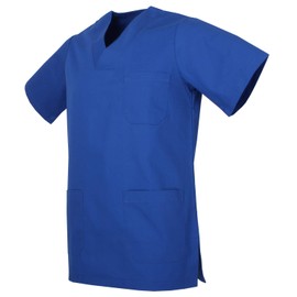 MISEMIYA Medical Uniforms, Unisex Top, Nurse / Hospital Work Wear BZ-6801, Royal Blue