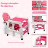 INFANS 5 in 1 Baby High Chair, Convertible Toddler Table