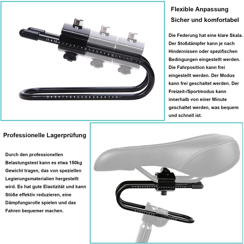 Shock-absorbing saddle spring, bicycle seat post damper, bicycle seat post